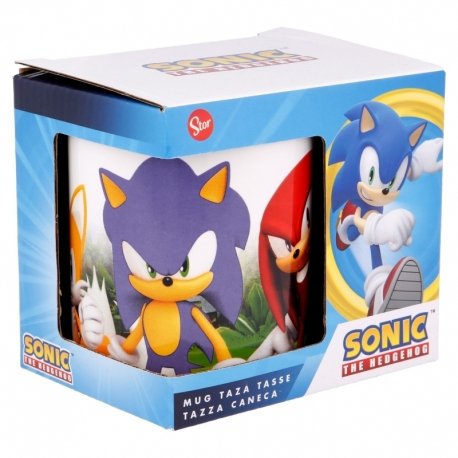 Taza De Cerámica De 325 Ml En Caja Regalo De Sonic
