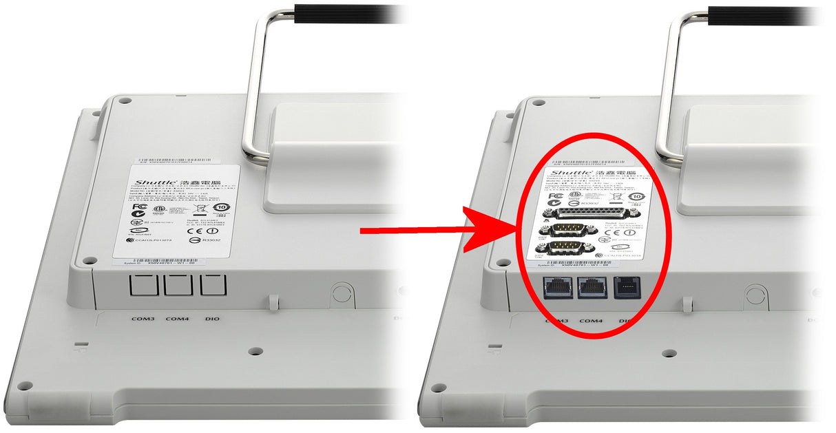 EAN 0887993800004 - Shuttle POS01 tarjeta y adaptador de interfaz Interno Paralelo, De serie imagen 2