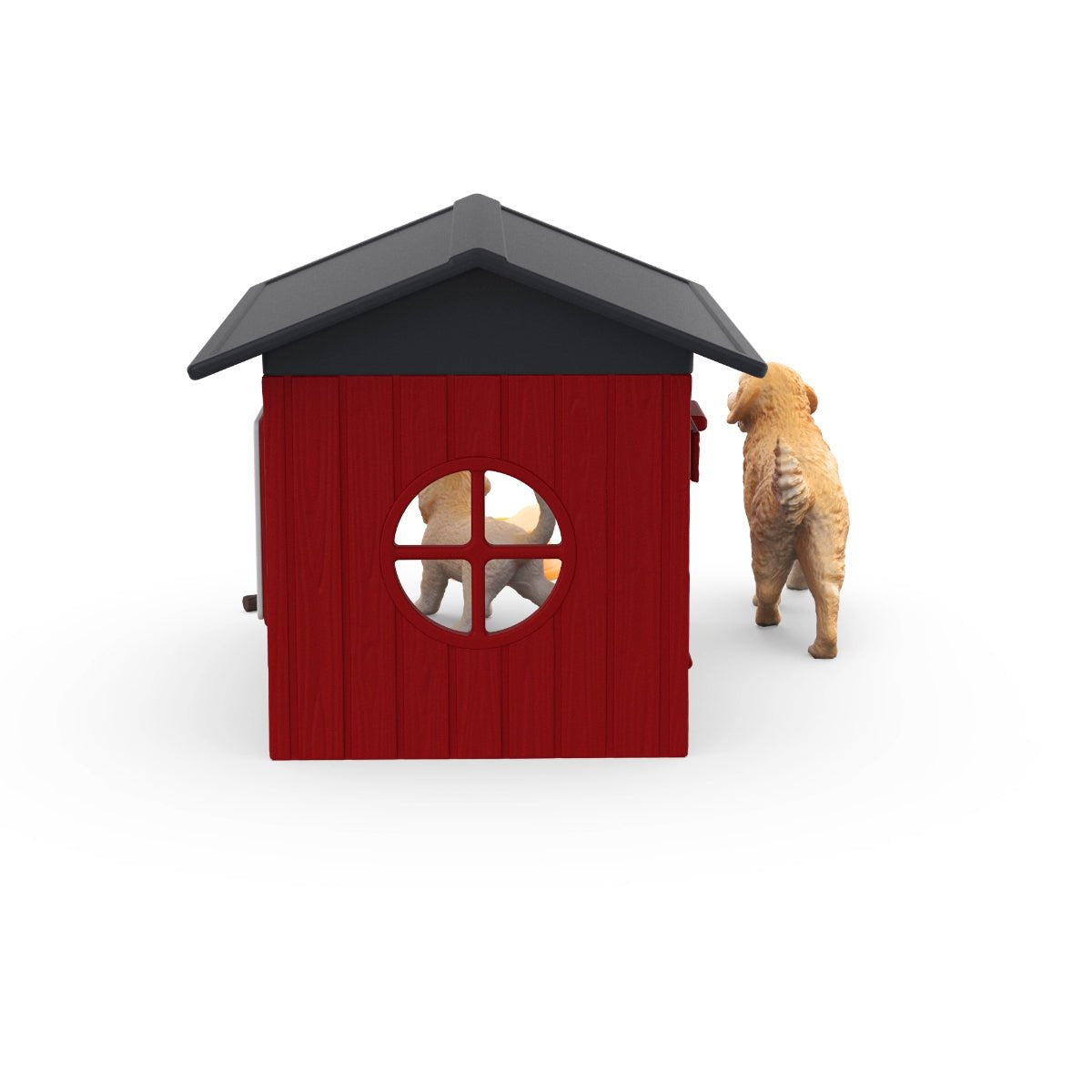 Figura Schleich Farm World Casa Para Perros Con Golden Retriever 42722