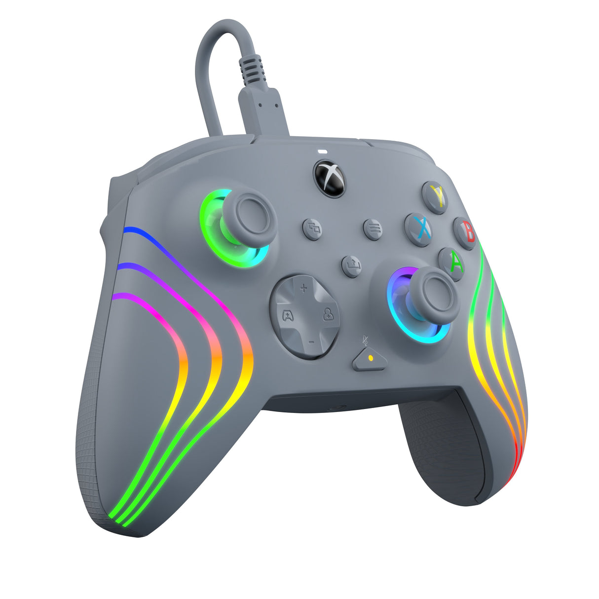 Mando Pdp Afterglow Wave Alámbrico, Gamepad (Gris, Para Xbox Y Pc)