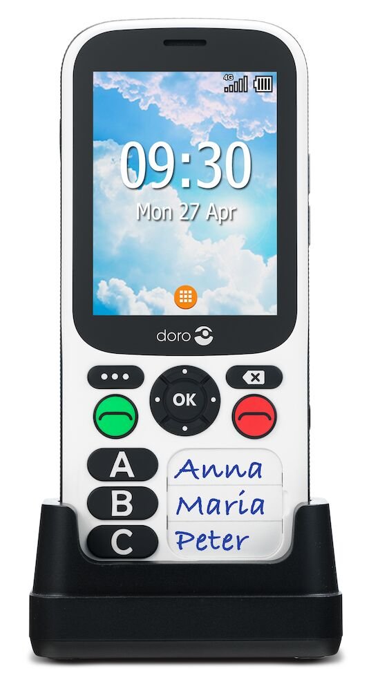 Telefono Movil Doro 780x Iup 4g 2.8" Black White