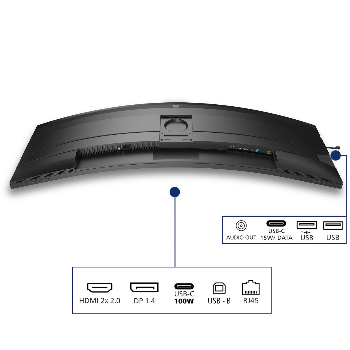 EAN 8721038006551 - Philips 5000 series 49B2U5900C/00 pantalla para PC 124 cm (48.8") 5120 x 1440 Pixeles Dual QHD LCD Negro imagen 4