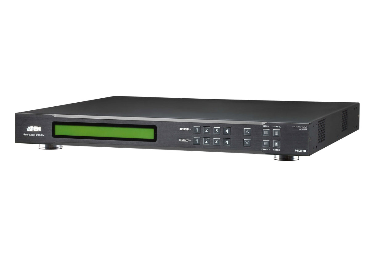 Matrix Switch Hdmi 4x4 Con Escalador, Y Audio Aten Vm5404ha