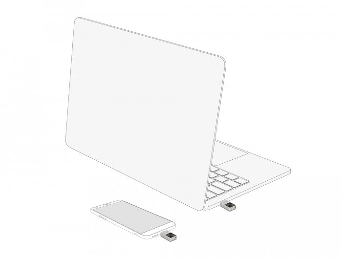 Pendrive Delock Mini Usb 3.2 Gen 1 Usb-C 128 Gb