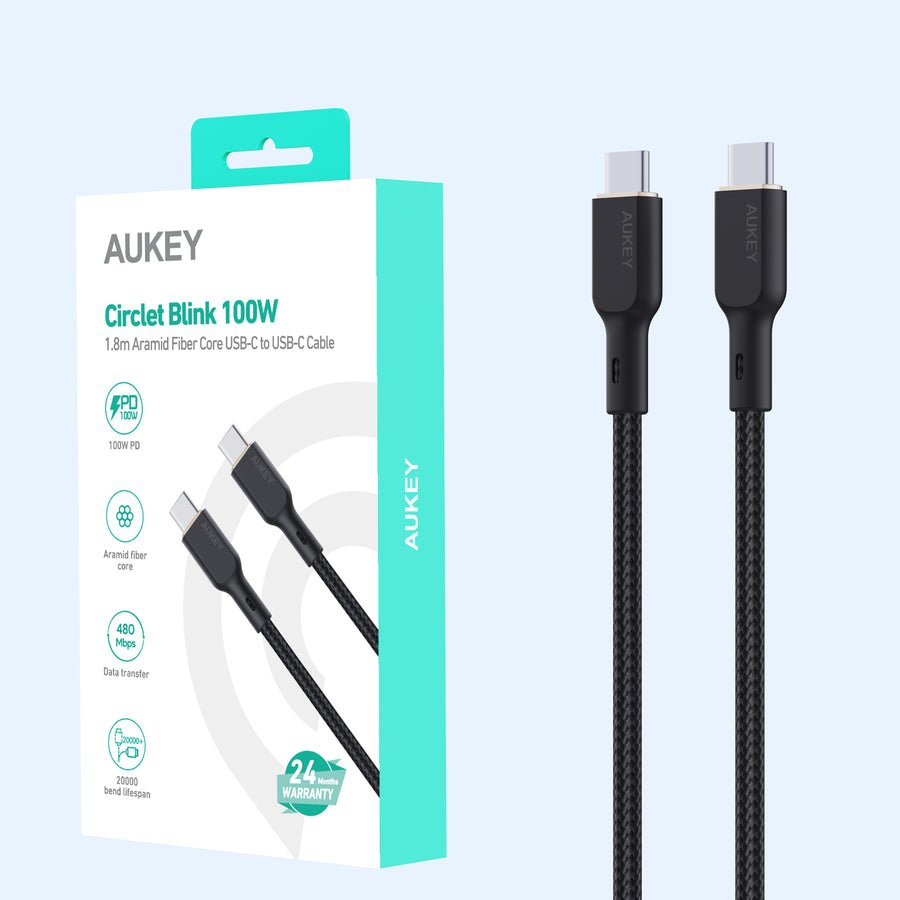 EAN 0689323785322 - AUKEY CB-KCC102 cable USB 1,8 m USB C Negro imagen 4