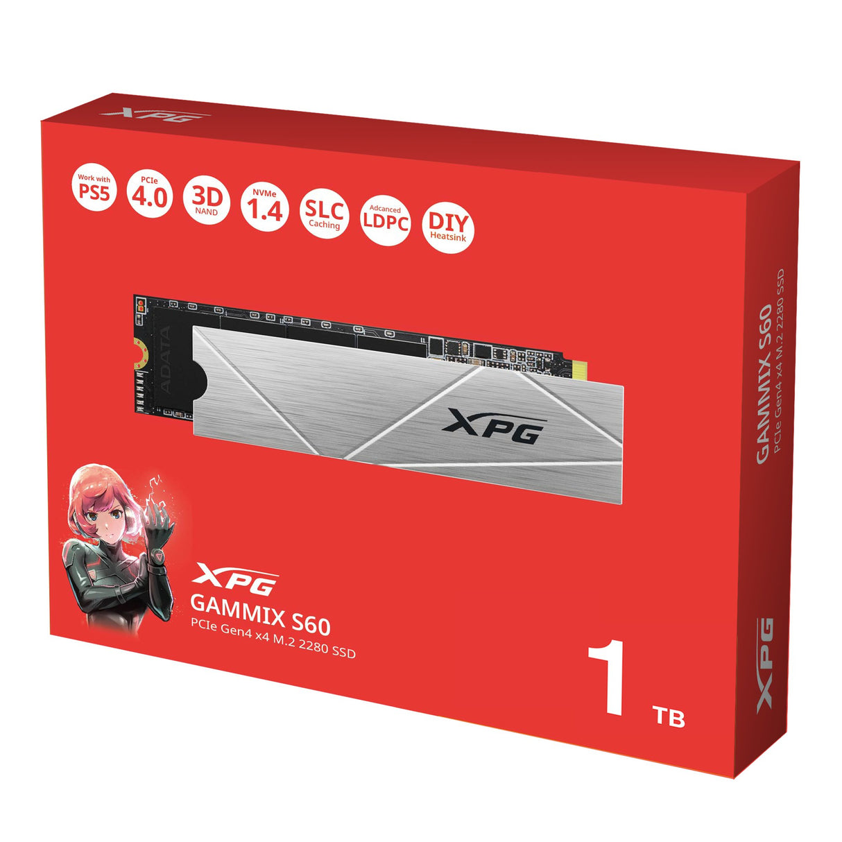 EAN 4711085946157 - XPG GAMMIX S60 1 TB M.2 PCI Express 4.0 NVMe 3D NAND imagen 8