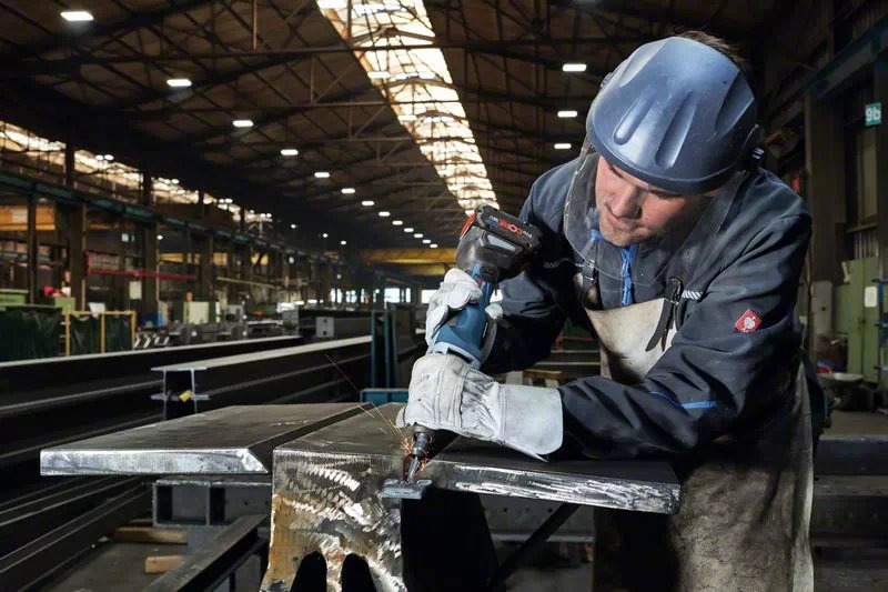 Amoladora Recta A Batería Bosch Ggs 18v-23 Plc Professional Solo, 18volt Azul / Negro, L-Boxx, Sin Batería