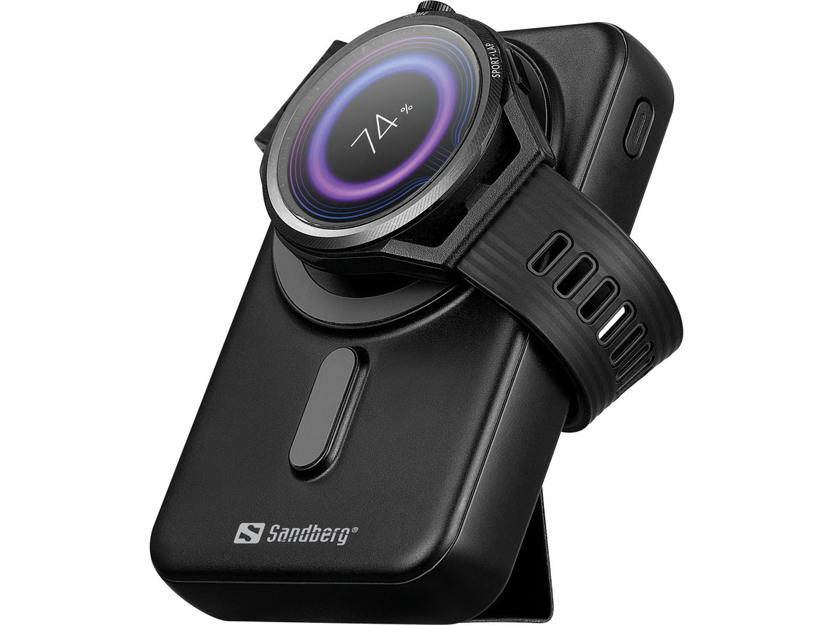 Sandberg Mag Wireless Powerbank 10000 10000 Mah Cargador Inalámbrico Negro