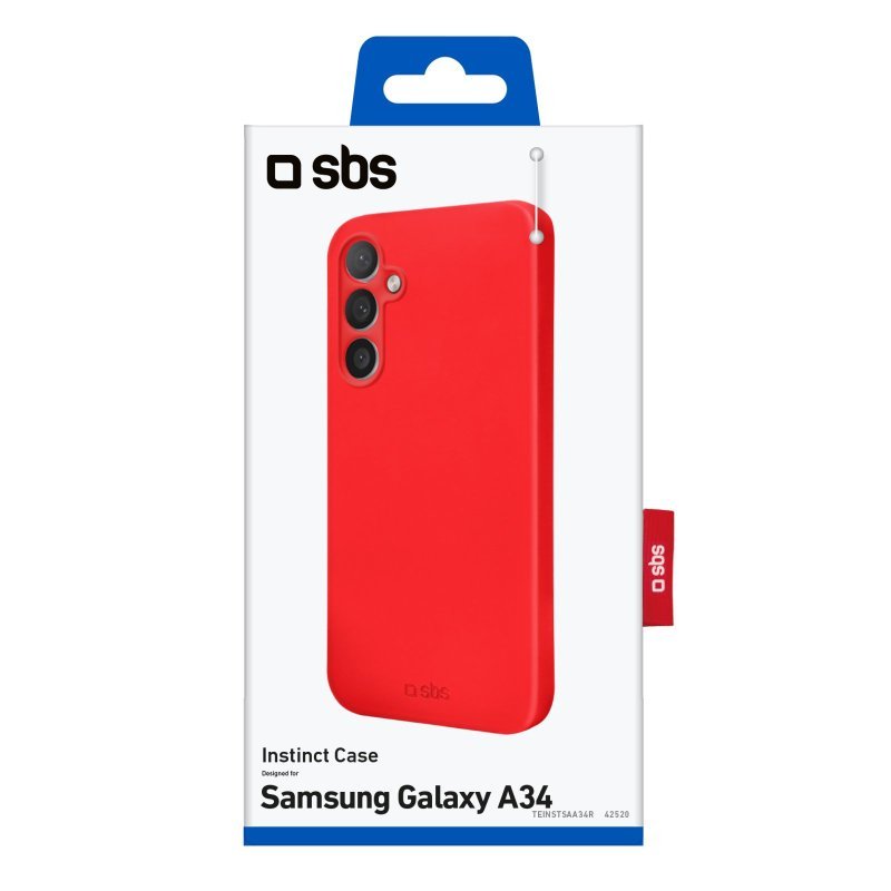 Sbs Teinstsaa34r Funda Para Galaxy A34 (6.6") Rojo