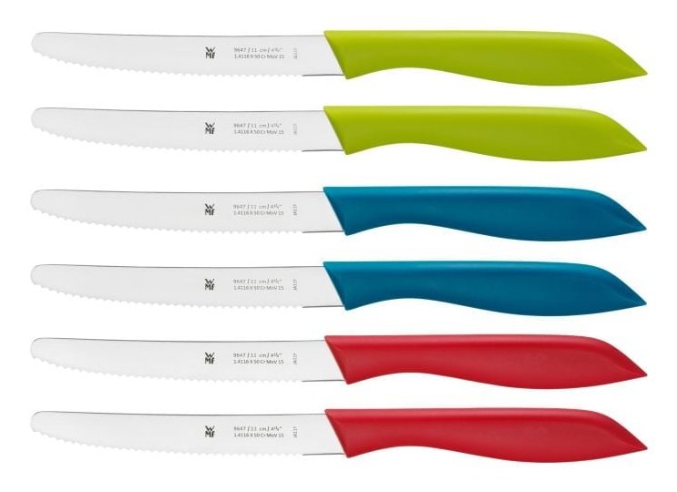 Wmf 1896489990 Vespermesser-Set, 6-Teilig, Bunt
