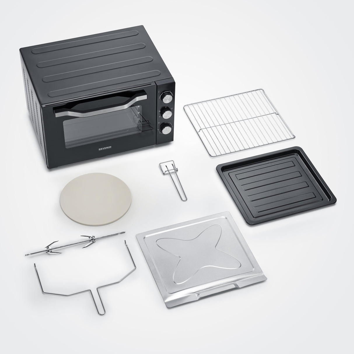 Severin To 2073 Xxl Horno Tostador 60 L 2200 W Negro Parrilla