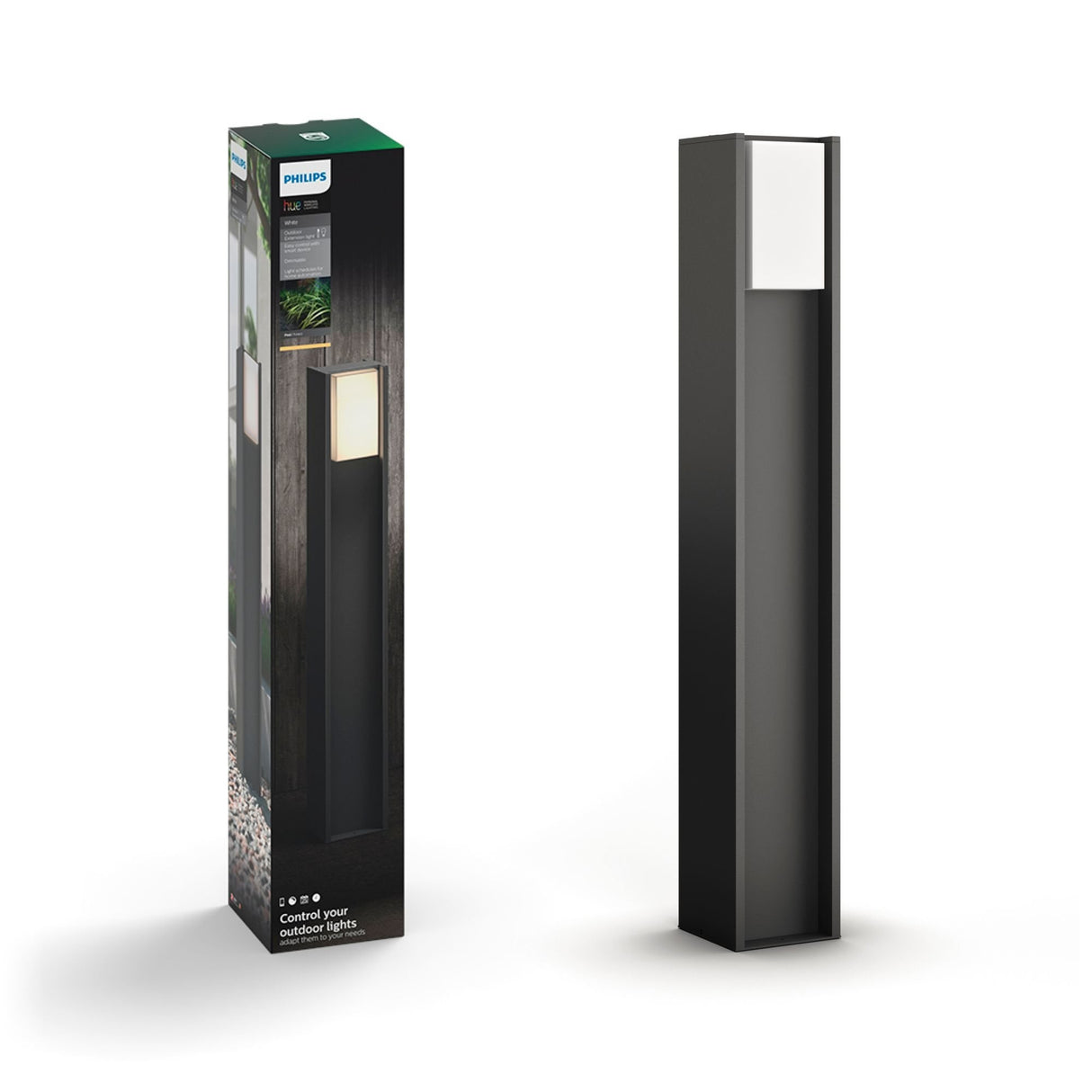 Philips Hue Turaco Iluminación Para Senderos, Luz Led Negra 915003761602