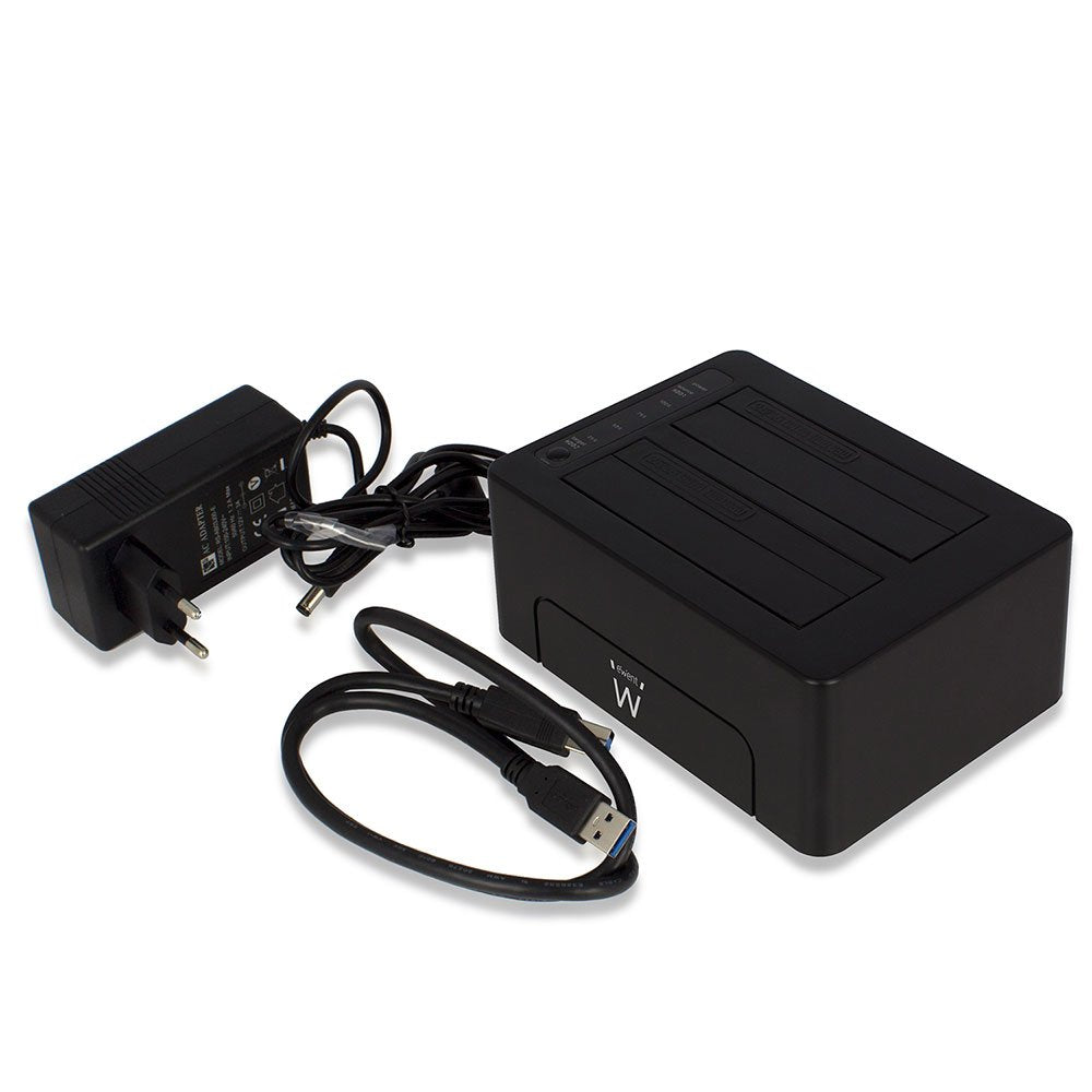 Docking Station Ewent Para Disco Duro Y Ssd Sata 2.5" Y 3.5"/ Usb 3.0