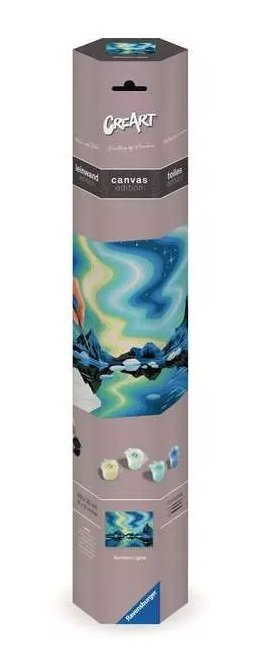 Edición De Lienzo De Ravensburger Creart - Northern Lights, Pintura 23907