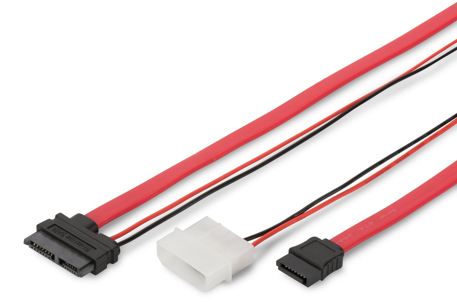 Cable Digitus Sata Slim Line 13pin - L-Type Power F/F, 0.5m, Slimline, Sata Ii/Iii, Re