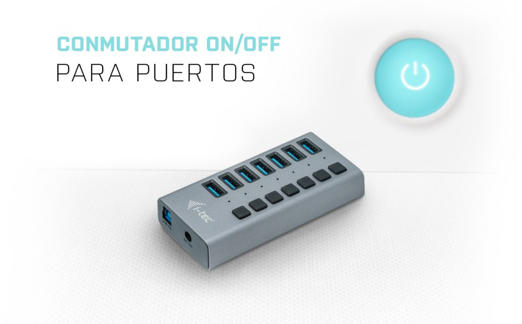 EAN 8595611702938 - i-tec U3CHARGEHUB7 cargador de dispositivo móvil Universal Gris Corriente alterna Carga rápida Interior imagen 6