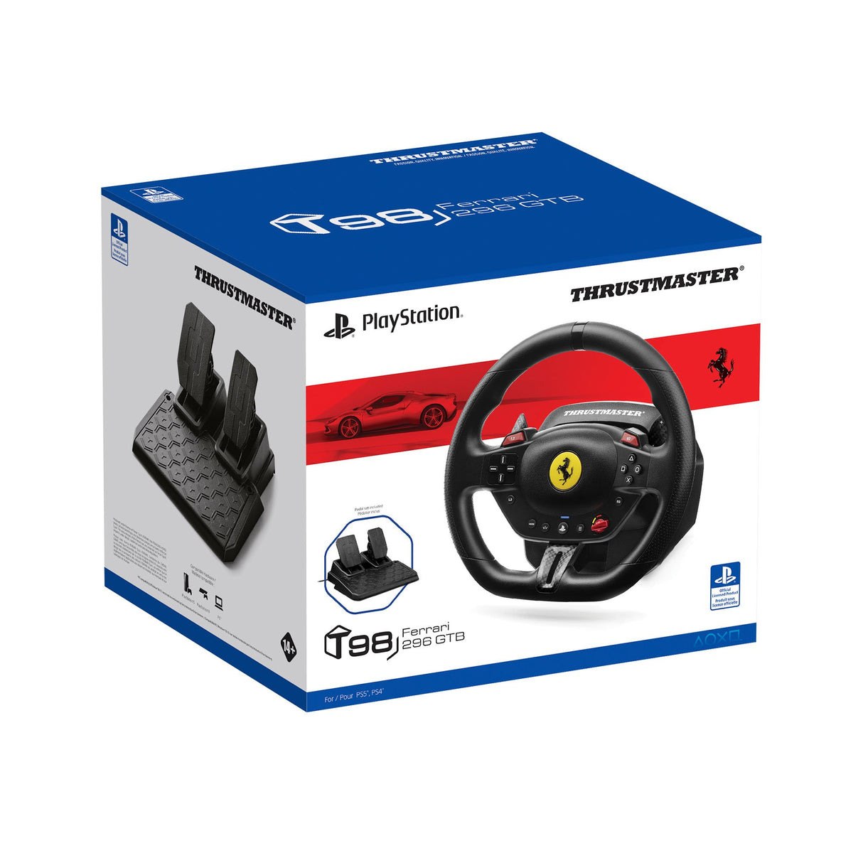 EAN 3362934112677 - Thrustmaster T98-P Ferrari 296 GTB Negro USB Volante + Pedales Analógico/Digital PC, PlayStation 4, PlayS imagen 4