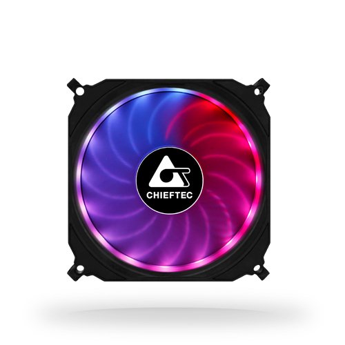 EAN 0753263075987 - Chieftec CF-1225RGB sistema de refrigeración para ordenador Carcasa del ordenador Ventilador 12 cm Negro imagen 1