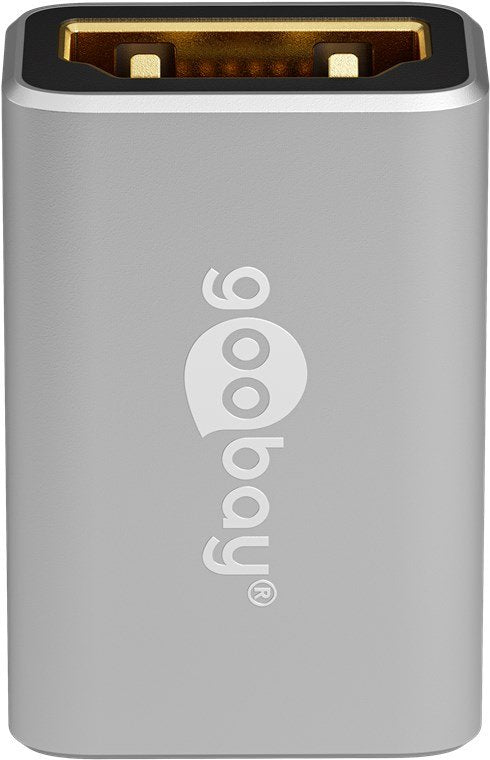 Goobay 72008 Hdmi Adapter, Coupling, Gold-Plated, 8k @ 60 Hz, Black, Silver