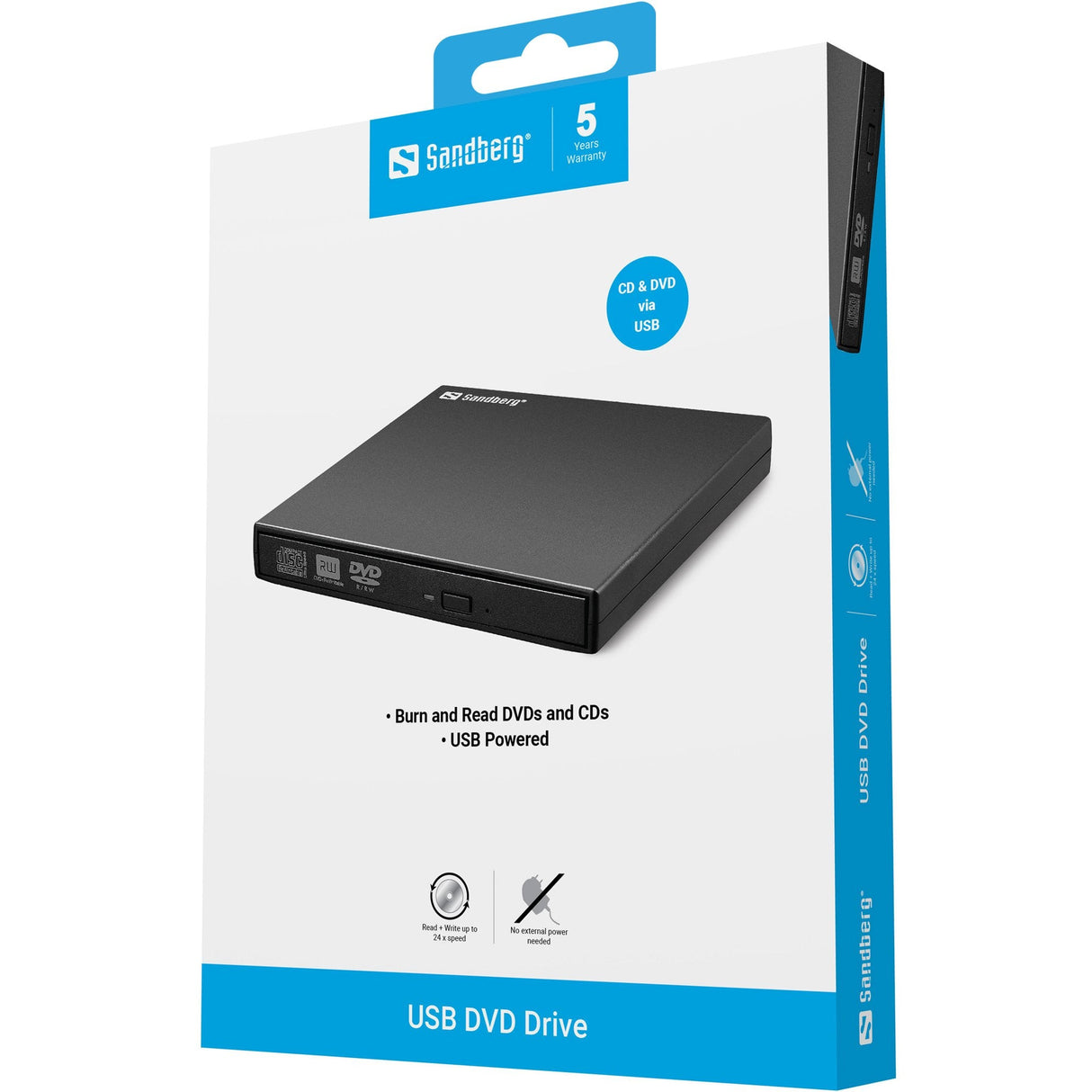 Grabadora Externa Sandberg Usb Mini Dvd Burner