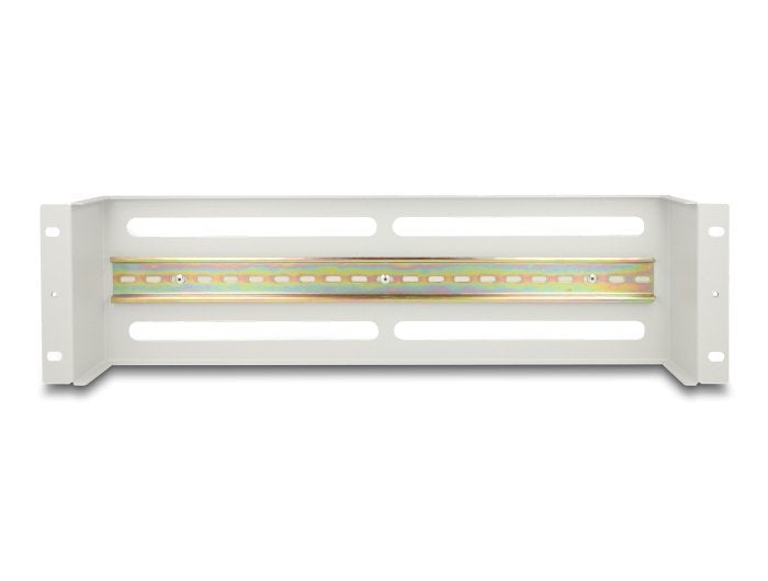 Delock 67034 Regleta De Disyuntores De 19? Con Tapa Y Carril Din 3u Gris Metal