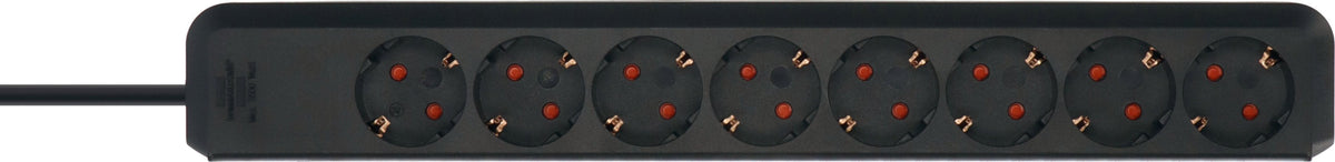 Brennenstuhl Eco-Line Regleta De Enchufes 8-Vías Negro 5m H05