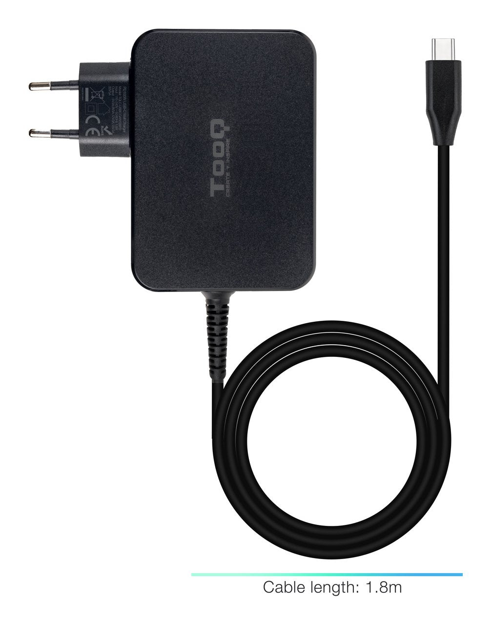 Cargador Portátil Gan Usb-C Pd 100w, Negro