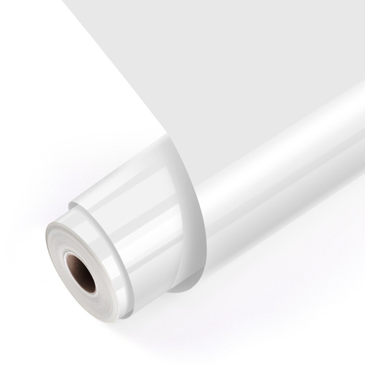 Loklik Permanent Lámina Adhesiva Vinyl Brillante - Blanco - 30,5 X 180 Cm