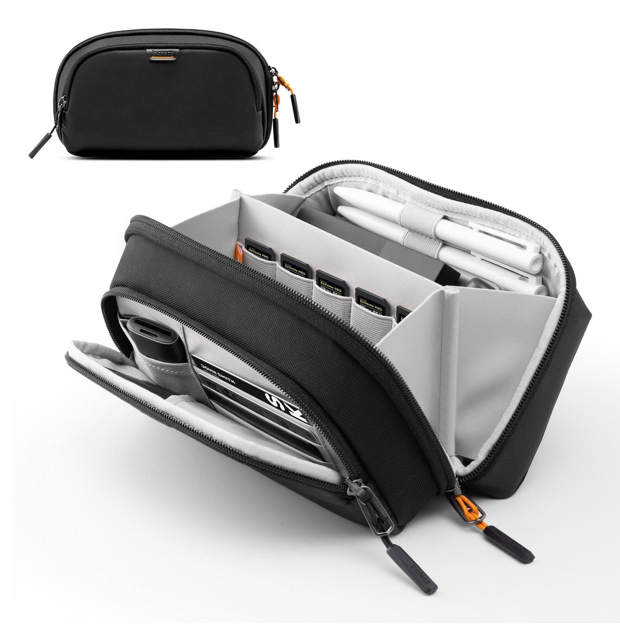 Inateck Cabletasche Ab03011 Negro 23,5cm * 14cm * 9,5cm