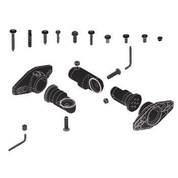 Hama Soporte Altavoces De Pared Negro Pack De 2 Unidades