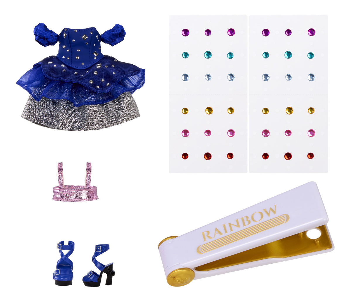 EAN 0035051597810 - Rainbow High Be Dazzling Fashion Dolls- Genevieve Bleue (Blue) imagen 3