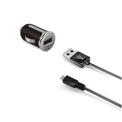 EAN 8021735724964 - Celly CCUSBMICRO cargador de dispositivo móvil Smartphone, Tableta Negro, Plata Encendedor de cigarrillos imagen 1