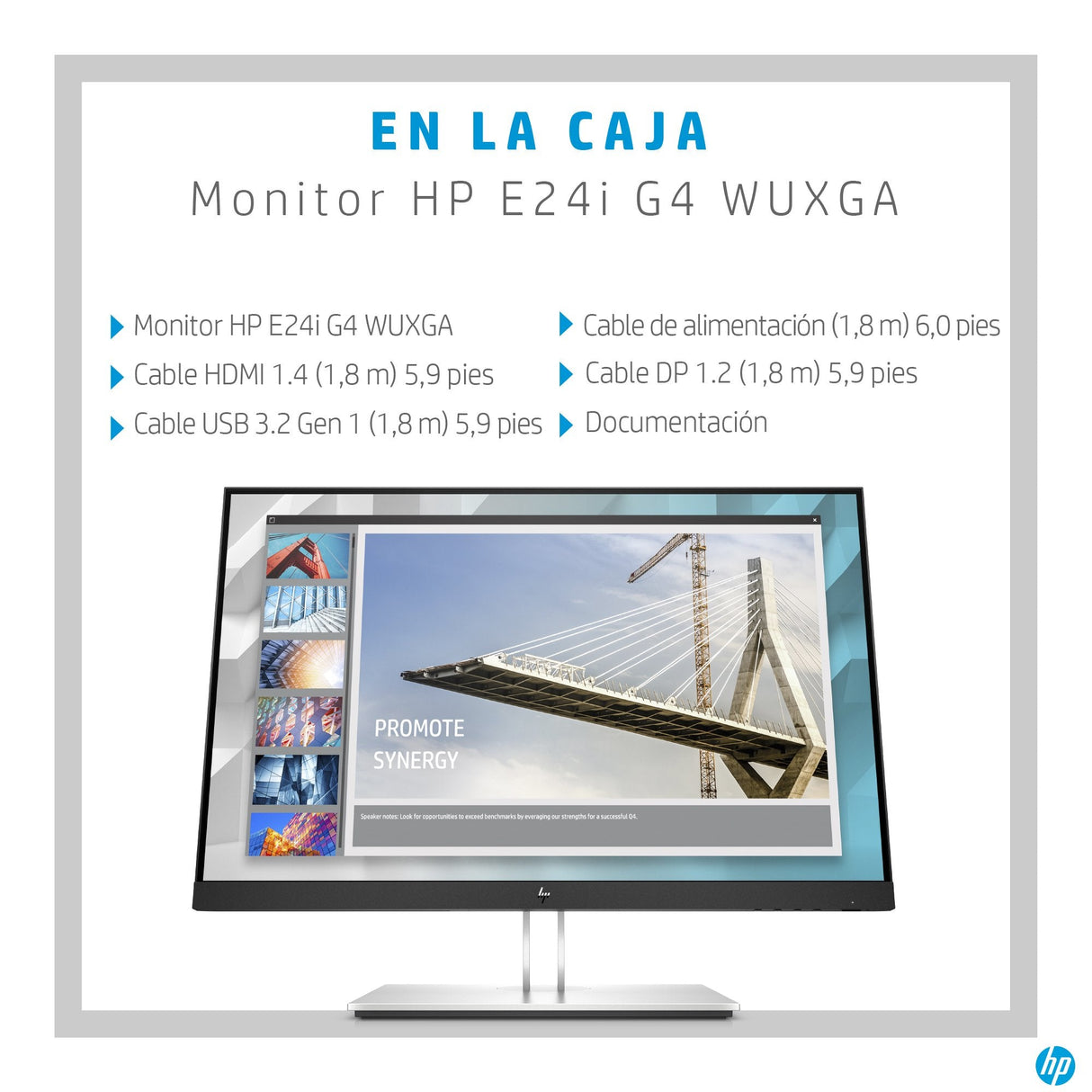EAN 0194850803437 - HP E-Series E24i G4 WUXGA Monitor pantalla para PC 61 cm (24") 1920 x 1200 Pixeles LCD Negro imagen 5