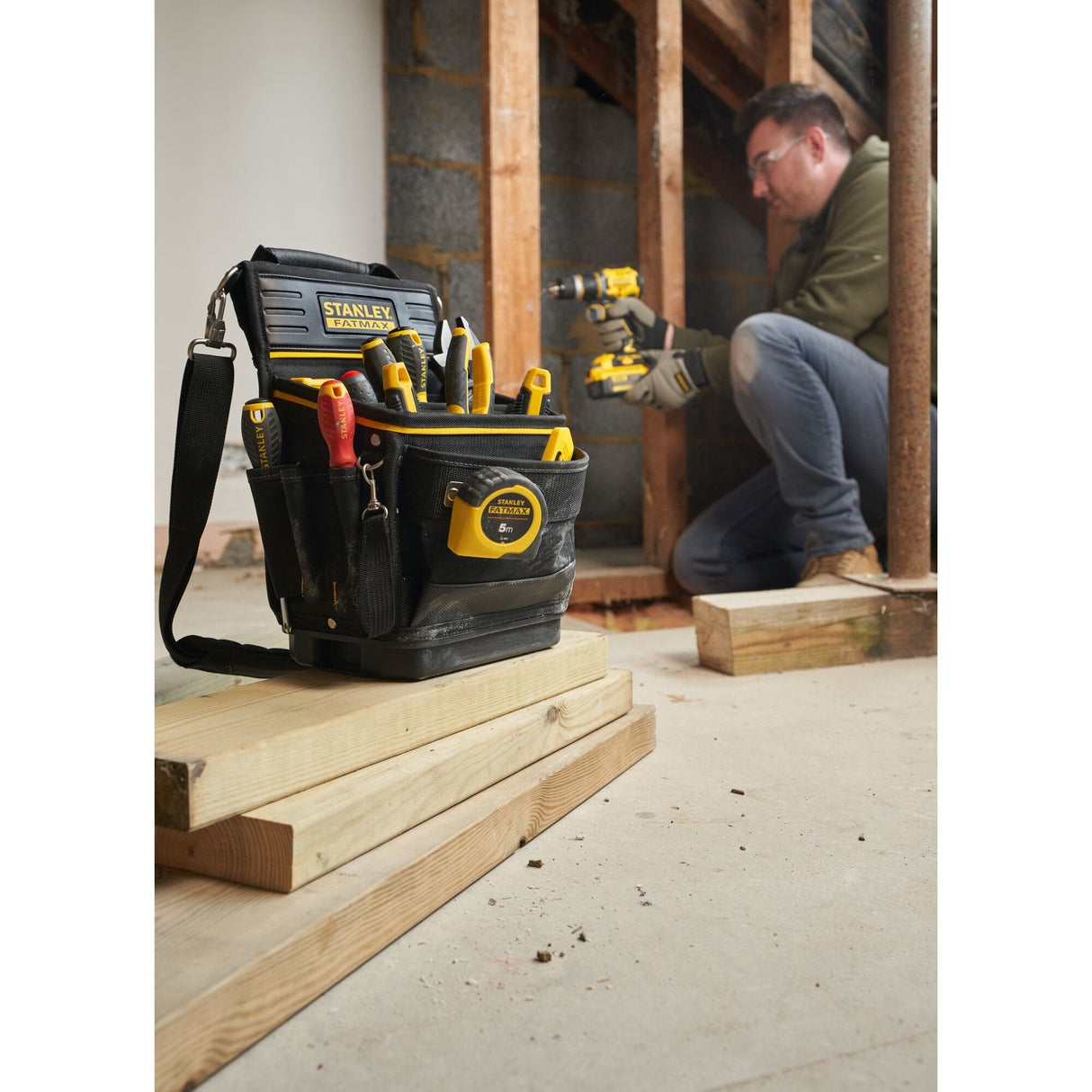 Makita Fatmax Pro-Stack Organizador, Bolso Negro/Amarillo Fmst17624-1