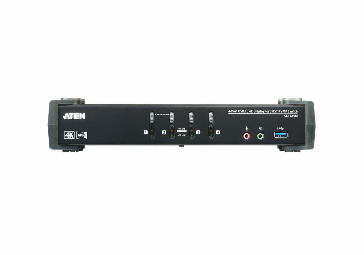 EAN 4719264645839 - ATEN CS1924M-AT-G interruptor KVM Negro imagen 3