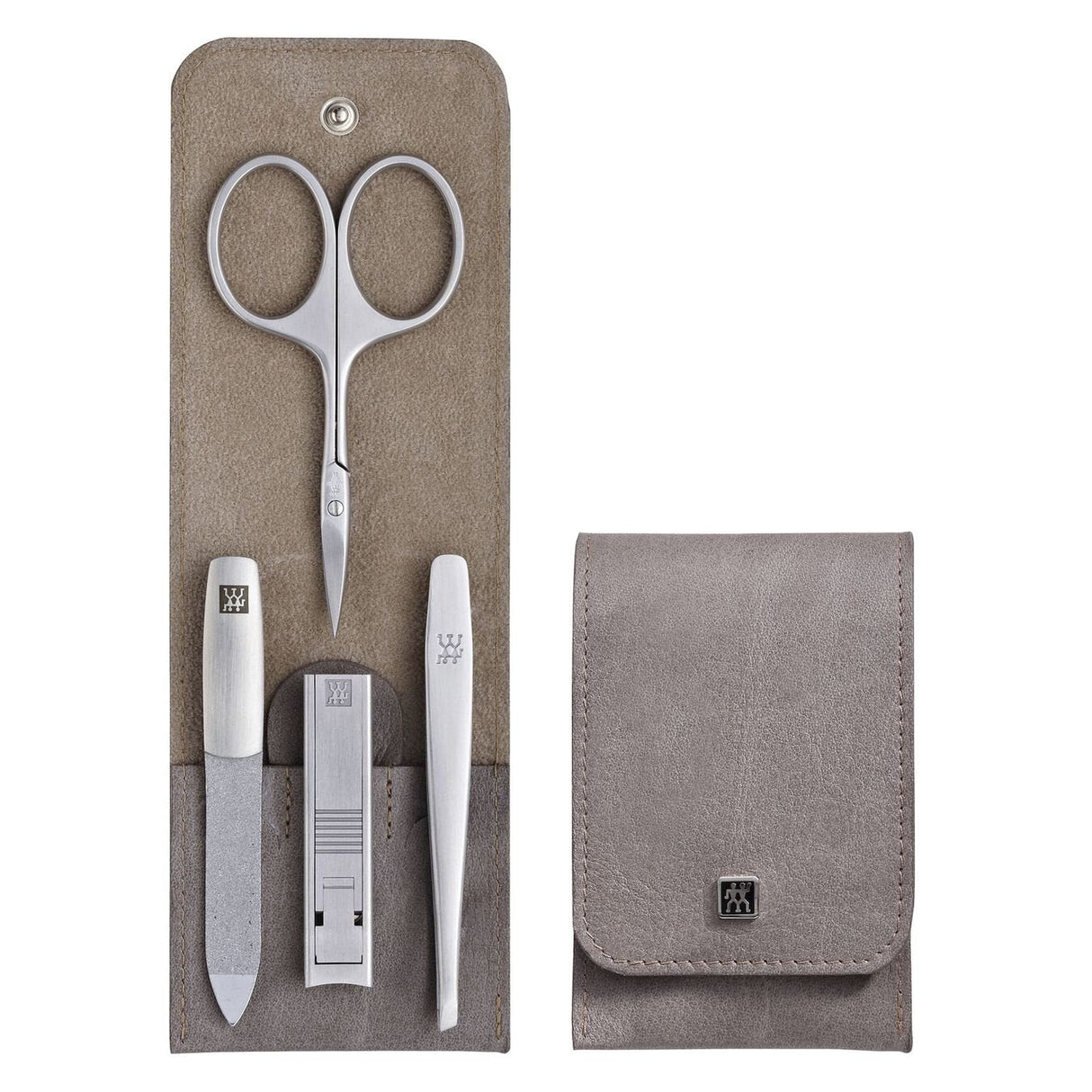 Zwilling Twinox Neat'S Leather Case, Taupe, 4 Pc