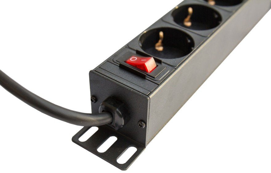 EAN 4014619666331 - Alcasa GC-N0075 base múltiple 4 salidas AC Interior Negro, Rojo imagen 2