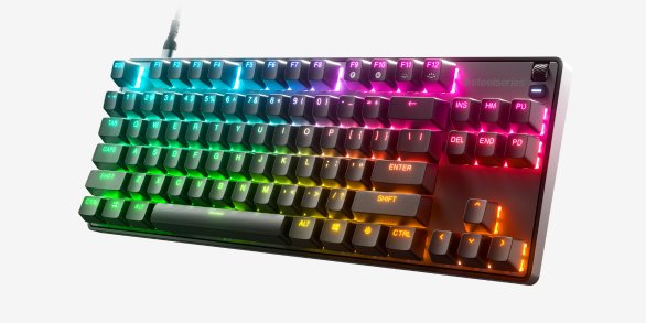 Teclado Inglés Steelseries Apex 9 Tkl Usb Qwerty De Ee. Uu. Negro