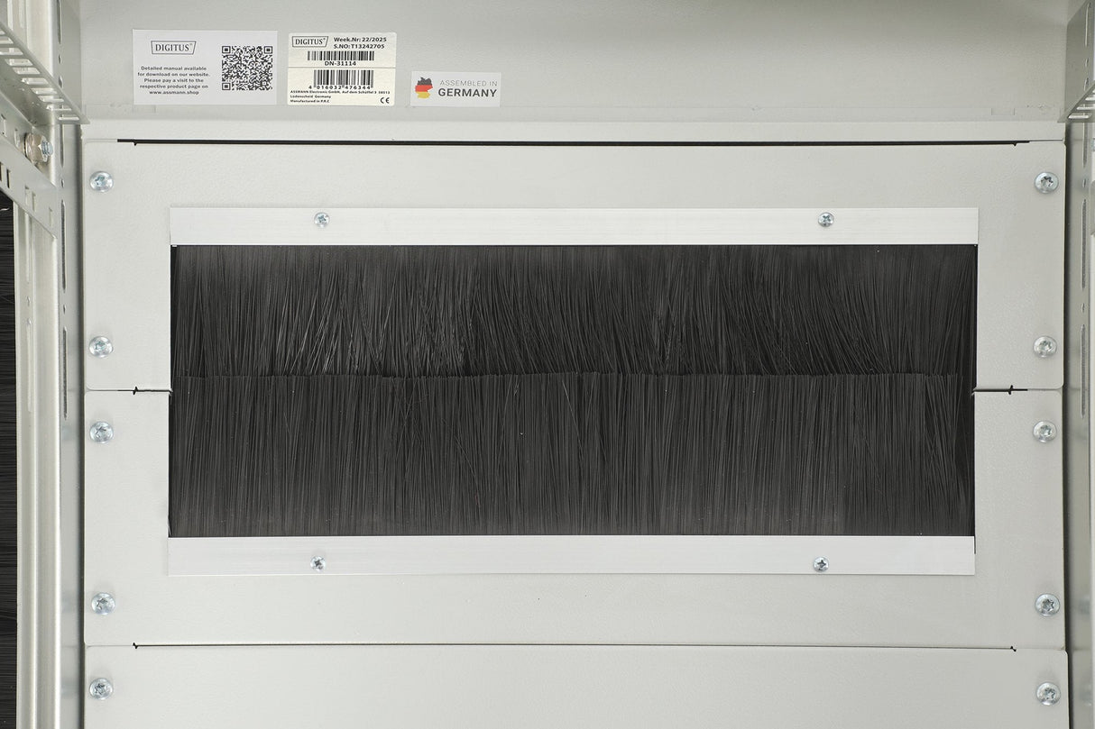 Armario De Red De 42ua Unique, 2053x800x800 Mm Puerta Frontal Acristalada Dos Hojas, Gris