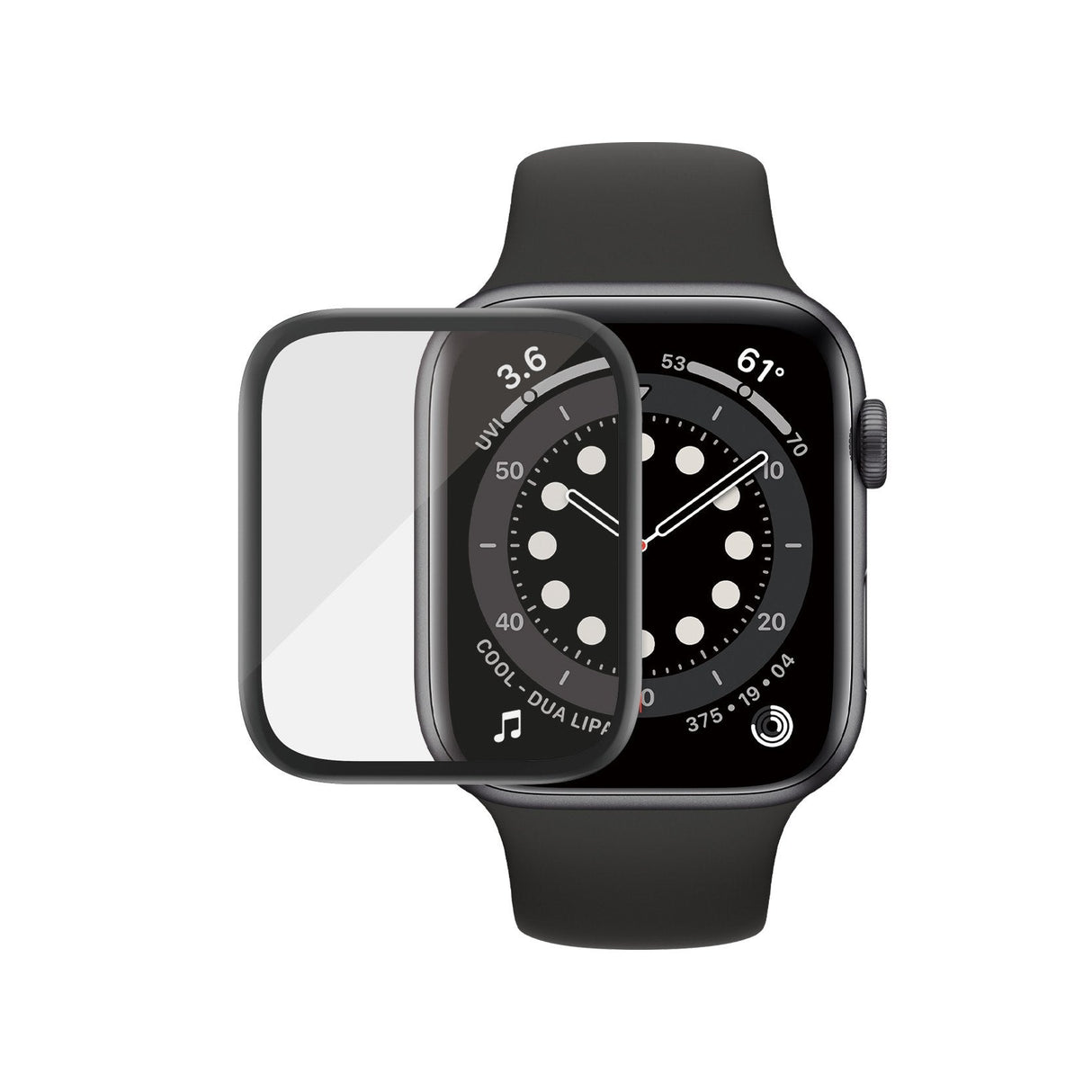 Panzerglass Apple Watch 4/5/6 / Se (44 Mm) Bordes Curvos Antibacteriano