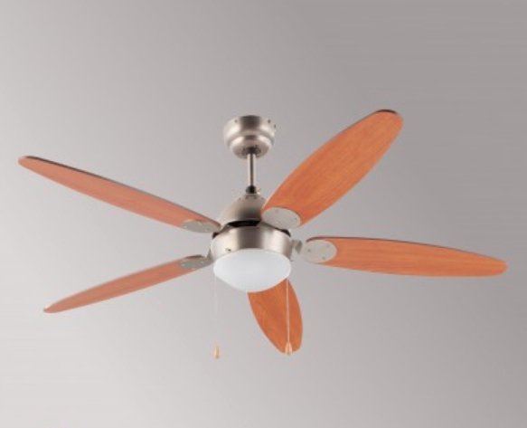 Ventilador De Techo Fm Vt-130 60w 5 Aspas 132cm 3 Velocidades