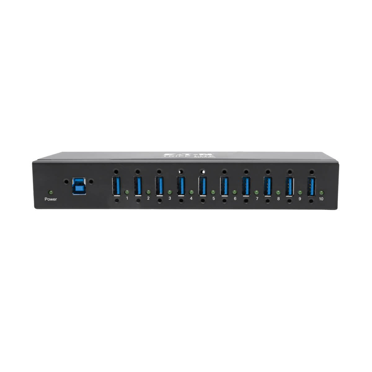 Eaton Tripp Lite Series 10-Port Industrial-Grade Usb 3.0 Superspeed Hub 20 Kv Esd Immunity Iron Housing Mountable Hub 10 X Superspeed Usb 3.0 Montaje En Riel Din Montaje En Pared