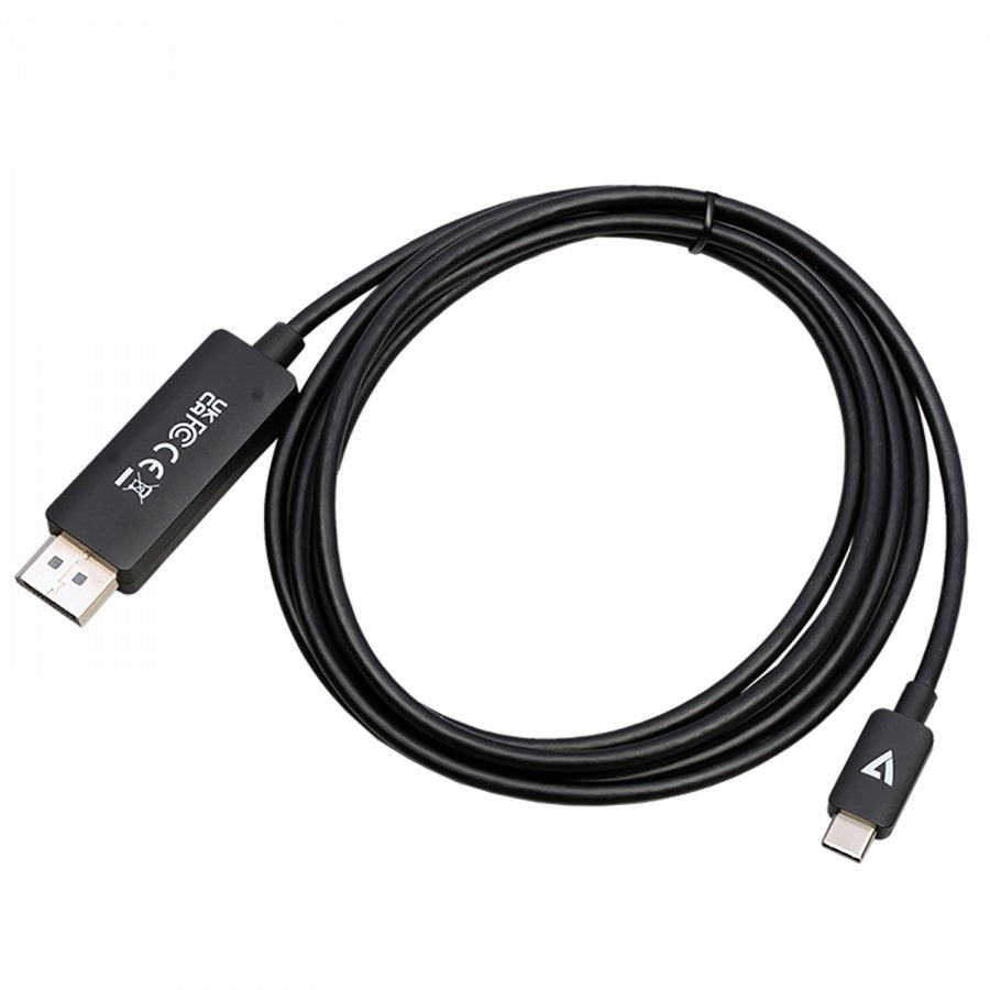 EAN 0662919114720 - V7 V7USBCDP14-2M adaptador de cable de vídeo DisplayPort USB Tipo C Negro imagen 3