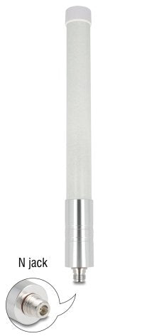 Delock 4g Wifi 2,4 Ghz Antenne N Buchse 3 Dbi 33,3 Cm Omnidirektional Starr Wand- Und Mastmontage Outdoor Weiss