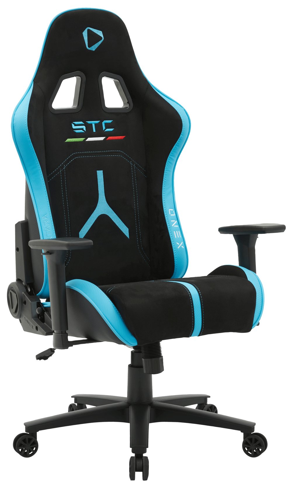 Silla Gaming Onex Stc Alcantara Serie L - Negro Azul