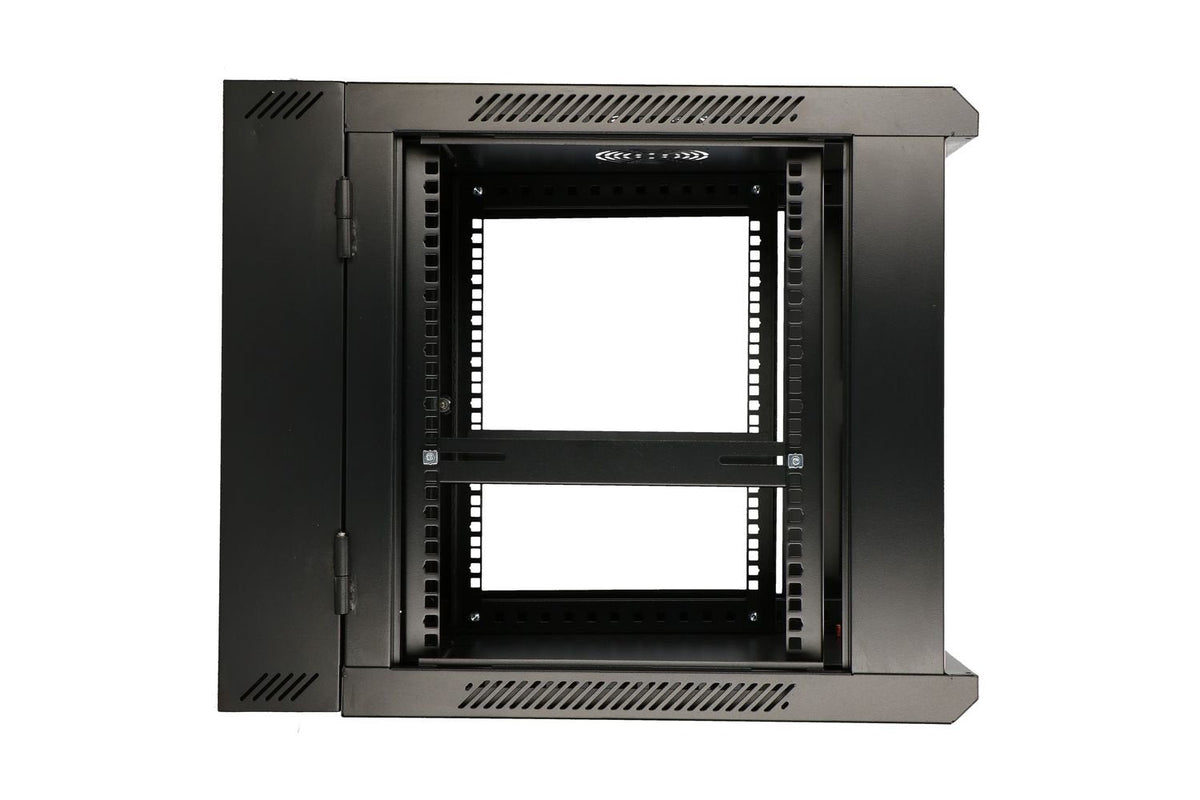 Extralink 6u 600x600 Azh Wall-Mounted Rackmount Cabinet Swing Type Black