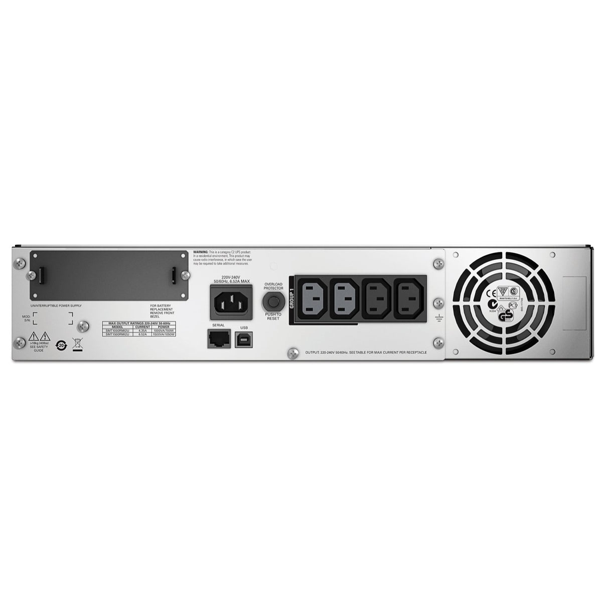 EAN 731304284758 - APC Smart-UPS sistema de alimentación ininterrumpida (UPS) Línea interactiva 1,5 kVA 1000 W 4 salidas AC imagen 2