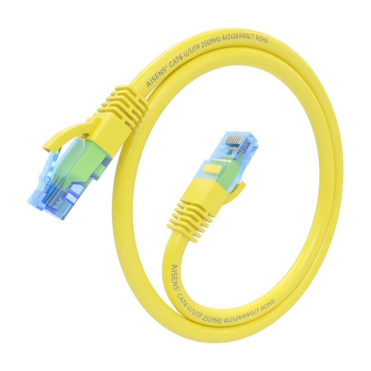 Aisens Cable De Red Rj45 Cat.6 Utp Awg26 Cca - 25cm - Amarillo