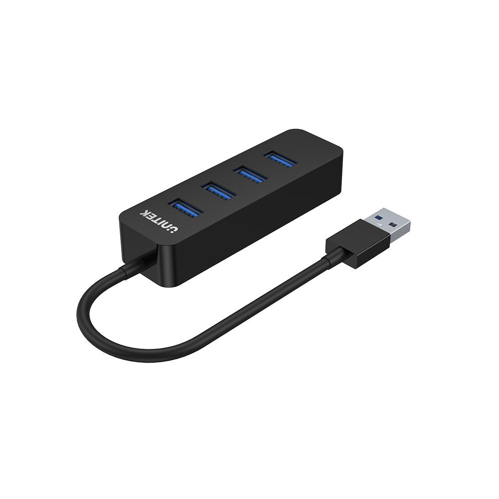 EAN 4894160047656 - UNITEK uHUB Q4 USB 3.2 Gen 1 (3.1 Gen 1) Type-A 5000 Mbit/s Negro imagen 2