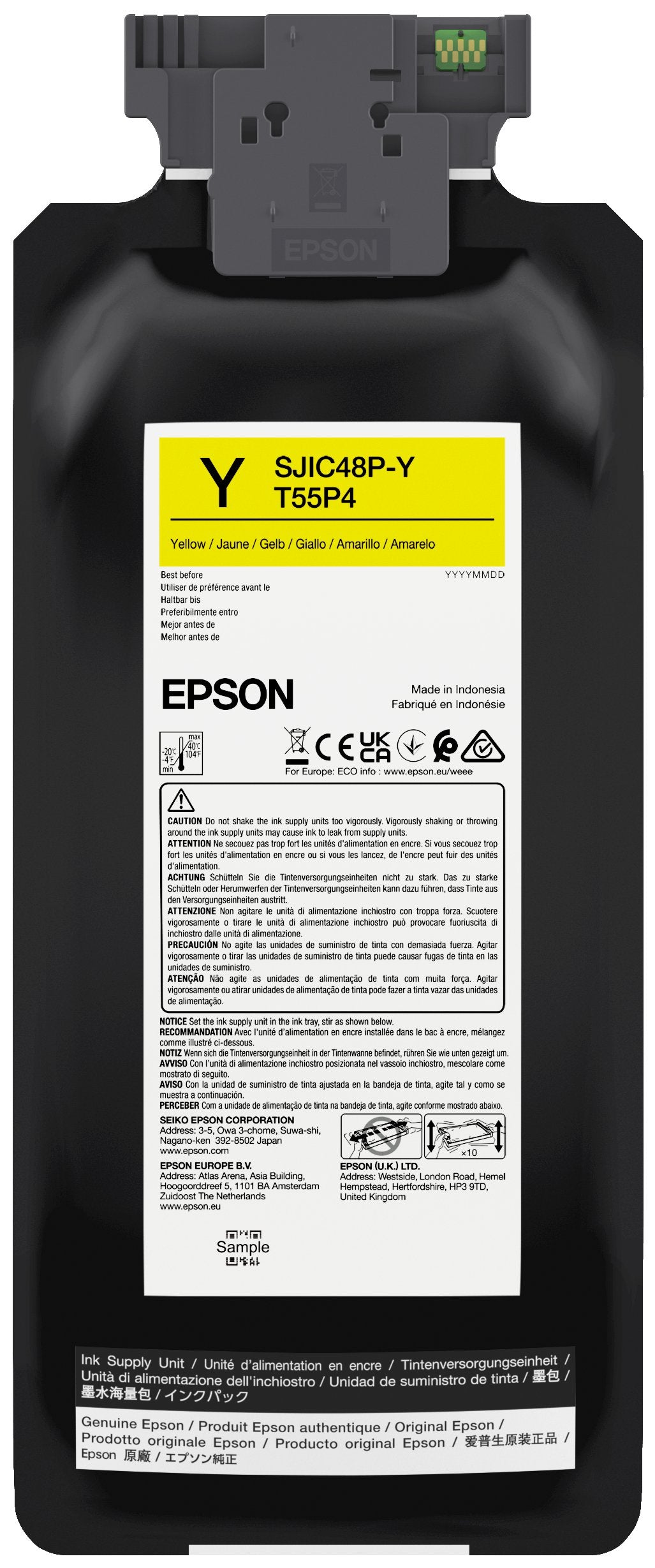 EAN 8715946728612 - Epson SJIC48P-Y cartucho de tinta 1 pieza(s) Original Rendimiento estándar Amarillo imagen 1